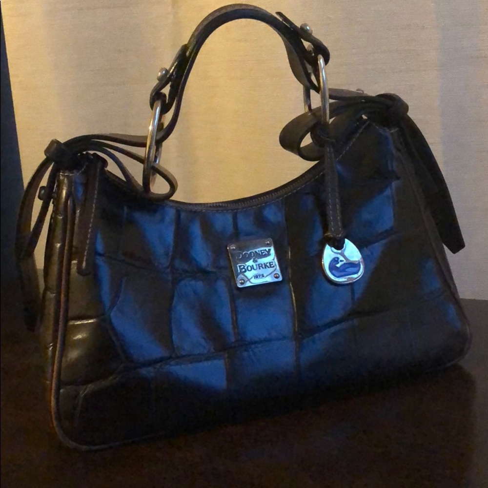 Dooney & Bourke Leather Brown Shoulder Bag